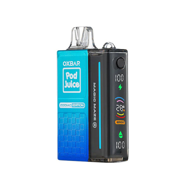 Oxbar Magic Maze 2.0 ZERO Nicotine Pod Juice Disposable blue razzle pop