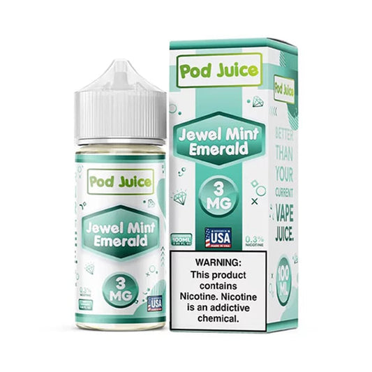 Jewel Mint Emerald  | Pod Juice | 100mL with packaging