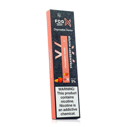 Fog X Disposable E-Cigs (Individual) Strawberry Wafer Packaging