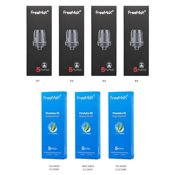 FreeMax TX Replacement Coils Fireluke 2 Tank Pack of 5 group photo