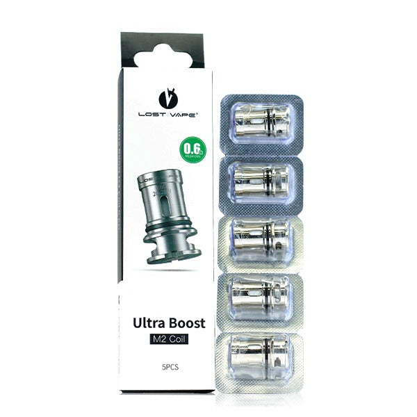 Lost Vape Ultra Boost Coils M2 0.6ohm 5-Pack with packaging