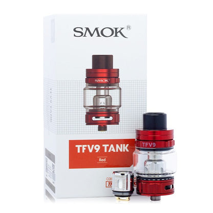 SMOK TFV9 Tank All Parts Red with Packaging