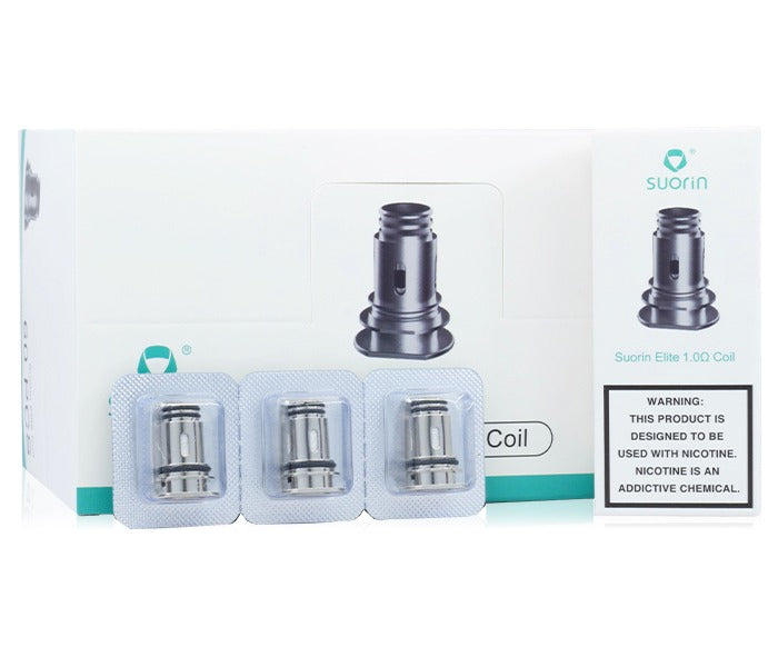 Suorin Elite Coils 1.0ohm (3-Pack) with packaging