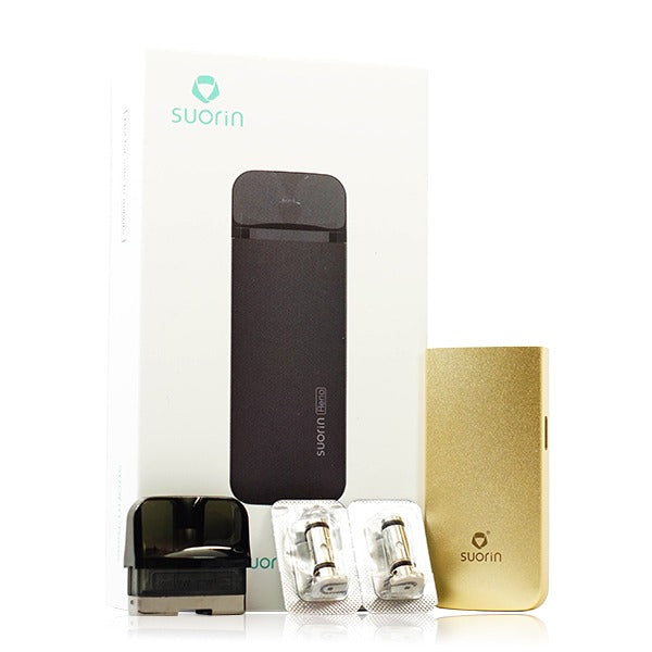 Suorin Reno Pod System Kit with packaging and parts