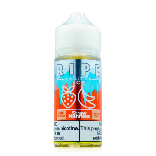 Straw Nanners Ice by Vape 100 Ripe Series 100mL Bottle