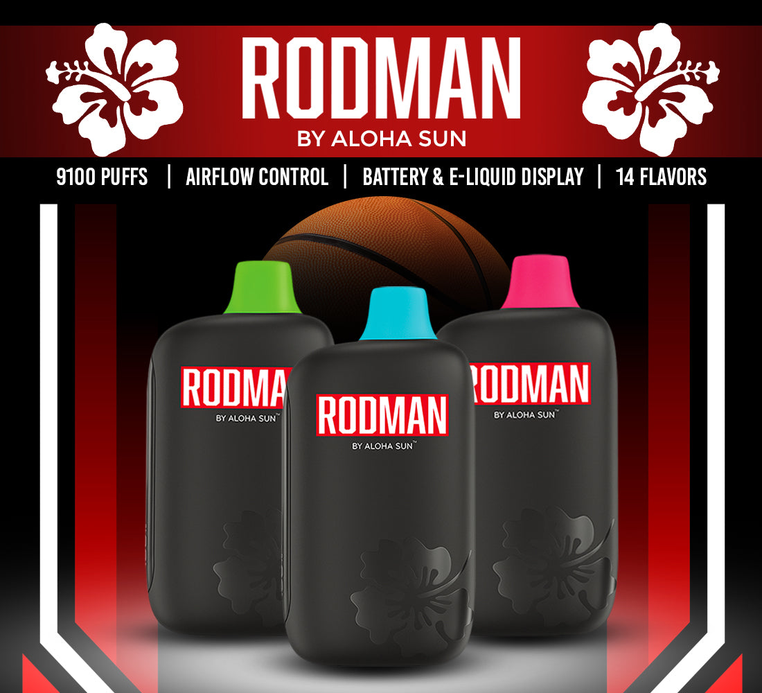 Aloha Sun Rodman Disposable 9100 Puffs 16mL 50mg