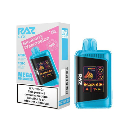 RAZ LTX Disposable 16mL 50mg 25000 Puffs blueberry watermelon with packaging