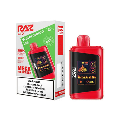 RAZ LTX Disposable 16mL 50mg 25000 Puffs watermelon ice with packaging