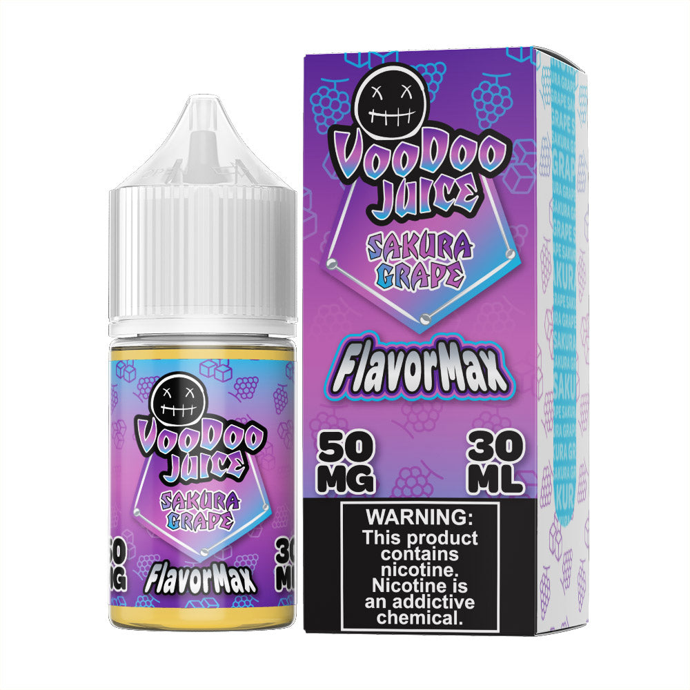 Sakura Grape by Voodoo Juice FlavorMax Salt Series E-Liquid 30mL (Salt Nic) with Packaging