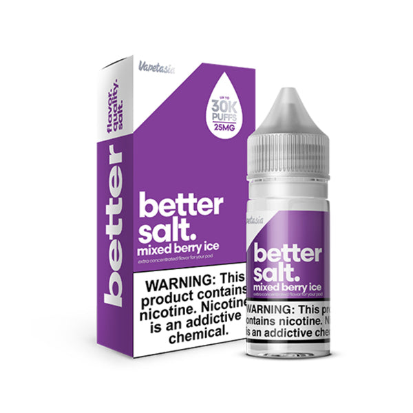 Better Salt Mixed Berry Ice | Vapetasia Salts | 30mL with packaging