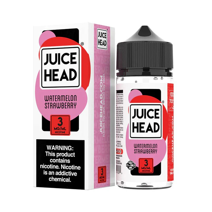 Juice Head Watermelon Strawberry SubOhm Vape Liquid 100mL 3mg with Packaging