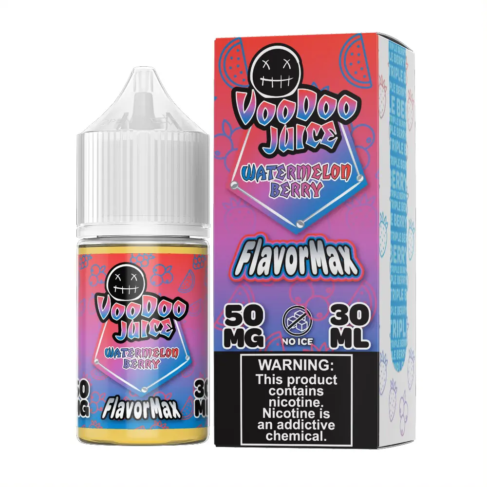 Watermelon Berry by Voodoo Juice FlavorMax Salt Series E-Liquid 30mL (Salt Nic) with Packaging