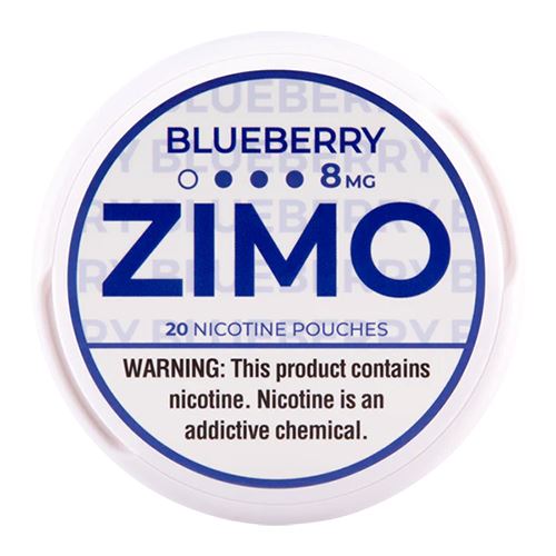 Zimo Nicotine Pouches (20ct Can)(5-Can Pack) - Blueberry 8mg