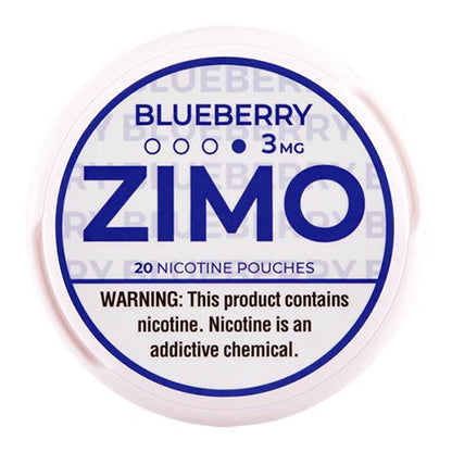 Zimo Nicotine Pouches (20ct Can)(5-Can Pack) - Blueberry 3mg 