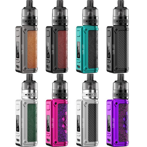 Lost Vape Thelema Mini Kit 45W UB Lite Pod Tank Group Photo