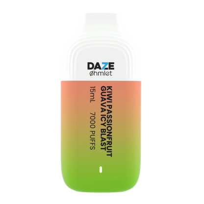 Daze OHMLET Disposable | 7000 Puffs | 15mL Kiwi Passionfruit Guava Icy Blast