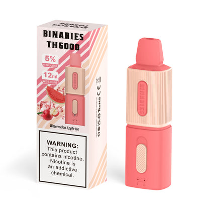 HorizonTech – Binaries Cabin Disposable TH | 6000 Puffs | 12mL | 50mg Watermelon Apple Ice	 with Packaging