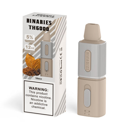 HorizonTech – Binaries Cabin Disposable TH | 6000 Puffs | 12mL | 50mg Tobacco 11	 with Packaging