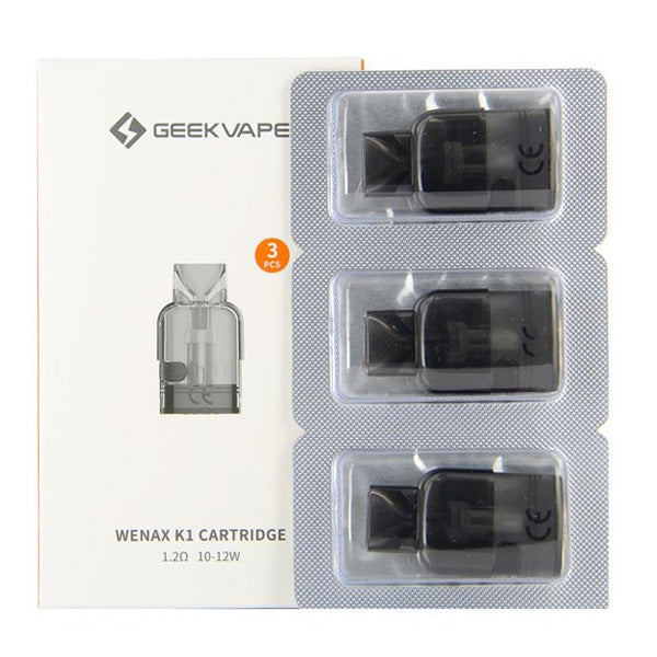 Geekvape Wenax K1 Replacement Pods 3-Pack 1.2ohm with packaging