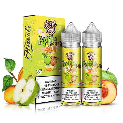 Apple Peach Sour by Finest Sweet & Sour Series 2x60mL with Packaging