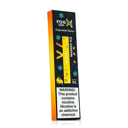 Fog X Disposable E-Cigs (Individual) Mango Ice Packaging