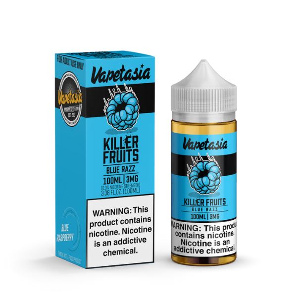 Killer Fruits Blue Razz by Vapetasia Series 100mL with Packaging