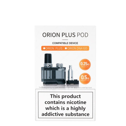 Lost Vape Orion Plus Pod Set 1 Pod + 2 Coils with packaging