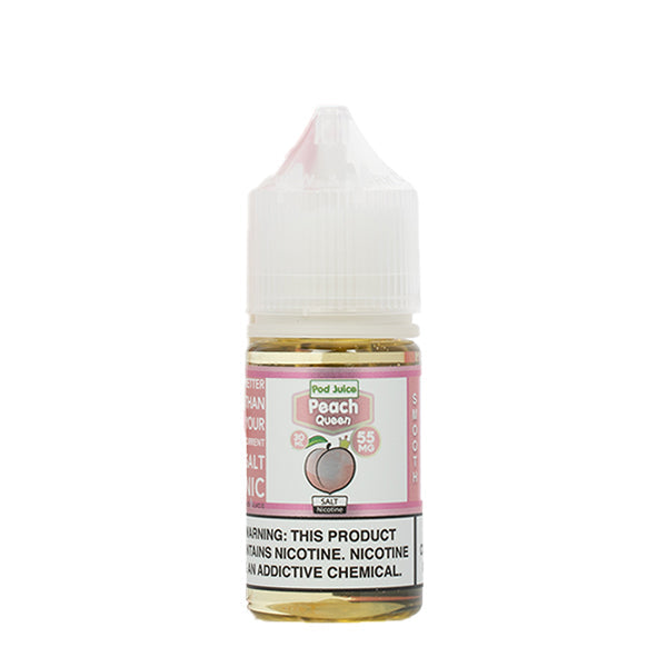 Peach Queen Salt by Pod Juice E-Liquid | 30mL Bottle