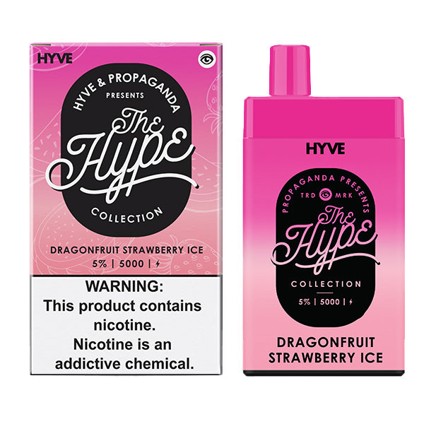 Hype Disposable | 5000 Puffs | 12mL | 5% Dragonfruit Strawberry Ice