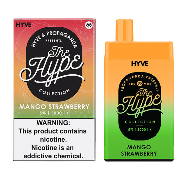 Hype Disposable | 5000 Puffs | 12mL | 5% Mango Strawberry