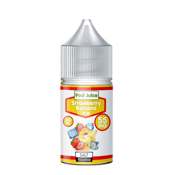 Strawberry Banana Freeze by Pod Juice Salts Series 30mL Bottle