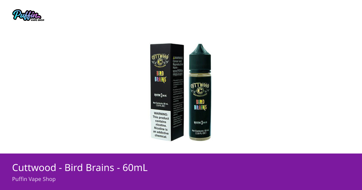 bird brains vape juice Cuttwood Bird Brains 120ml ⋆ $19.75 main image 0