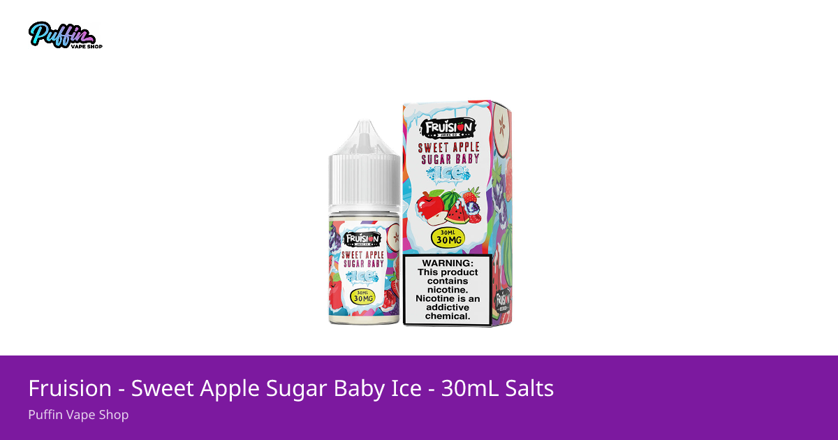 Fruision - Sweet Apple Sugar Baby Ice - 30mL Salts
