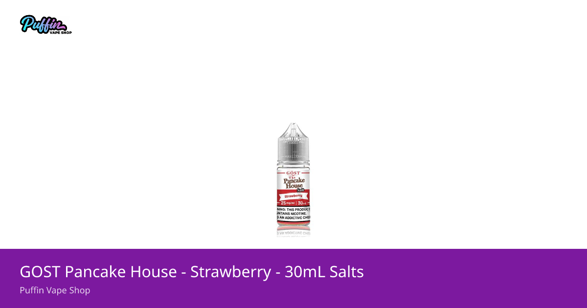 GOST Pancake House - Strawberry - 30mL Salts