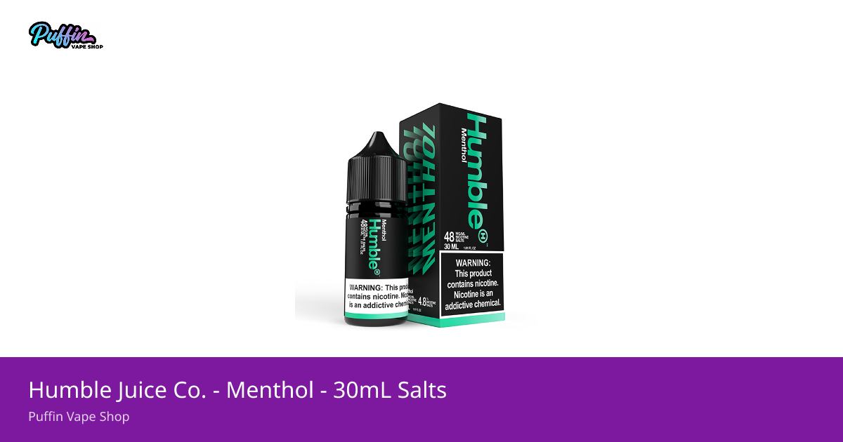 Humble Juice Co. - Menthol - 30mL Salts