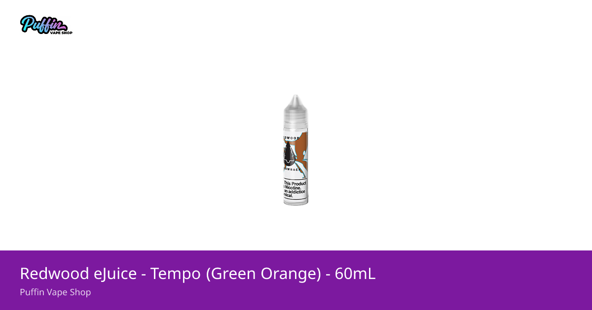 Redwood eJuice - Tempo (Green Orange) - 60mL