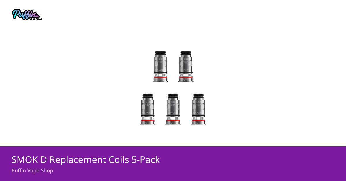 smok d barrel coils SMOK D Replacement Coils 5-Pack